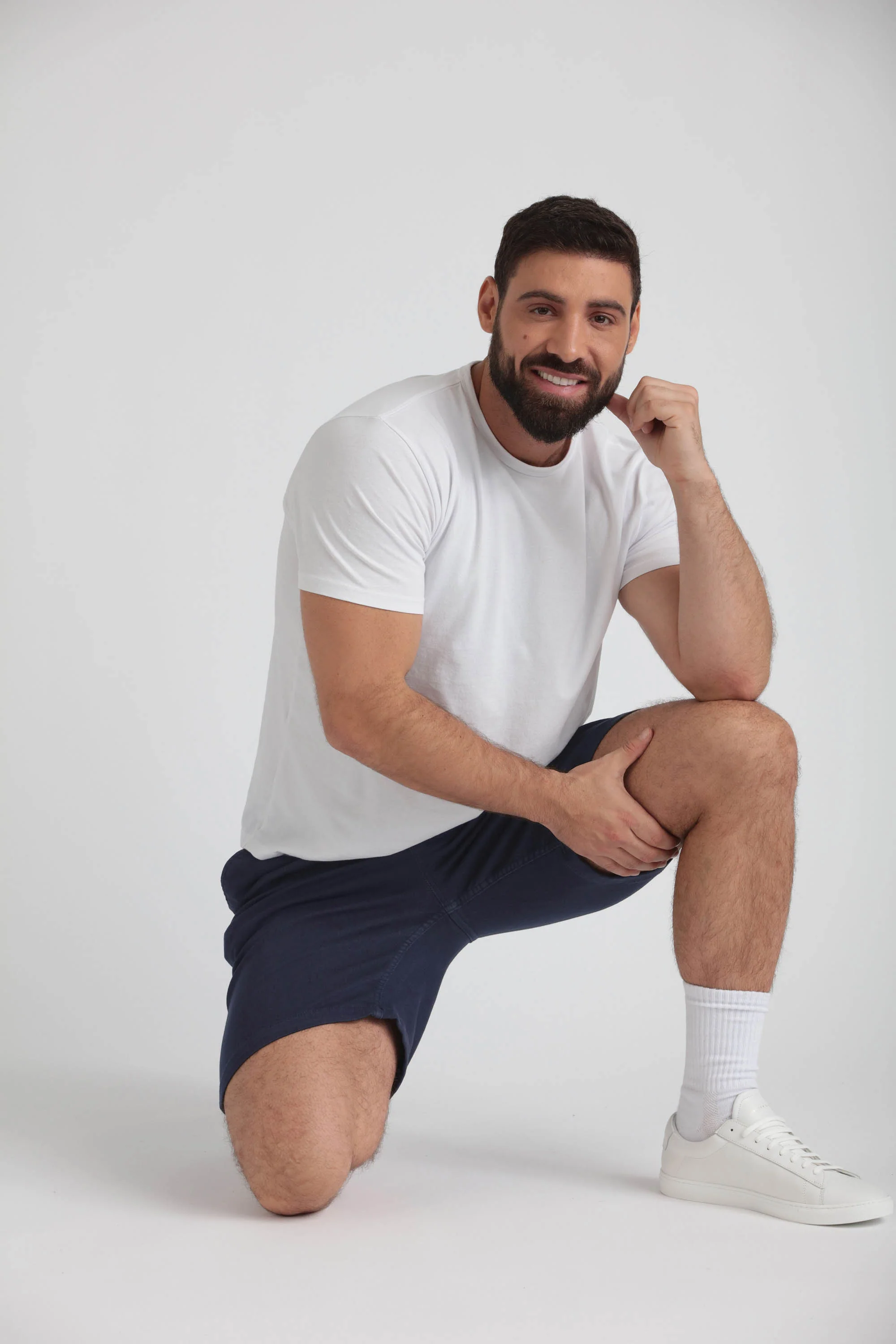 Everyday Comfort Shorts (Athletic Fit) / Dark Khaki & Navy - Image 6