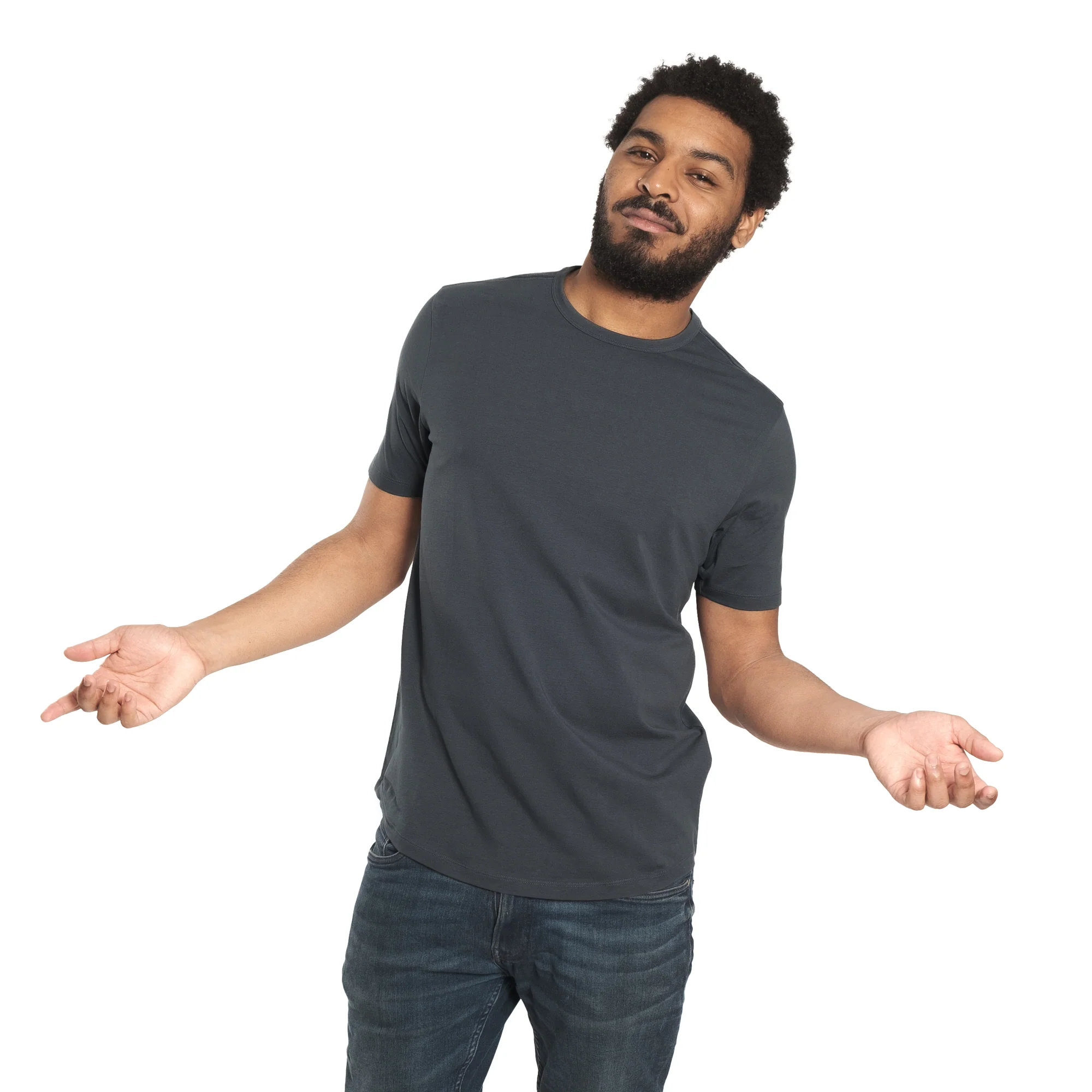 Organic Crew Neck T-Shirt 6 Pack / Day & Night - Image 3