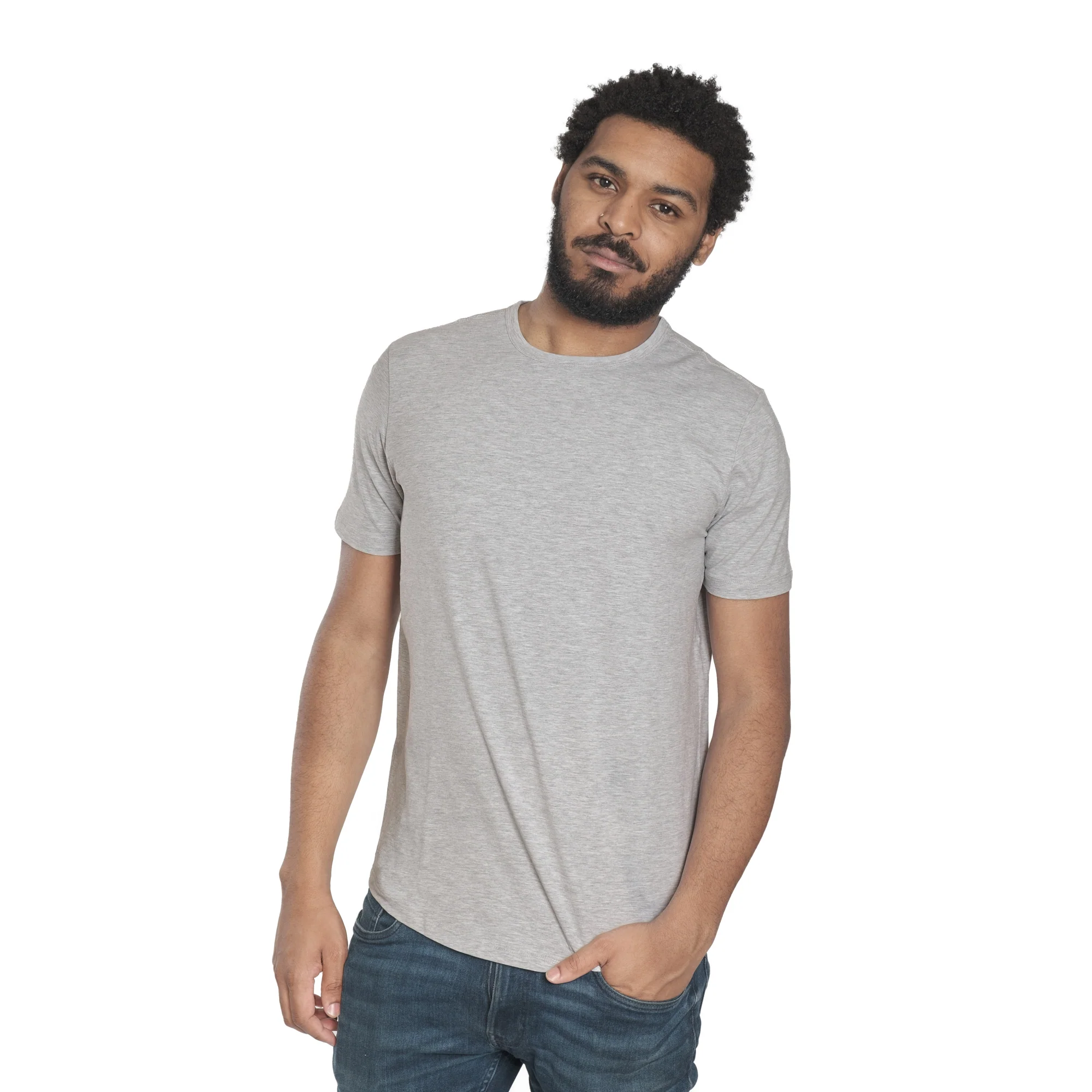 Organic Crew Neck T-Shirt 6 Pack / Day & Night - Image 7