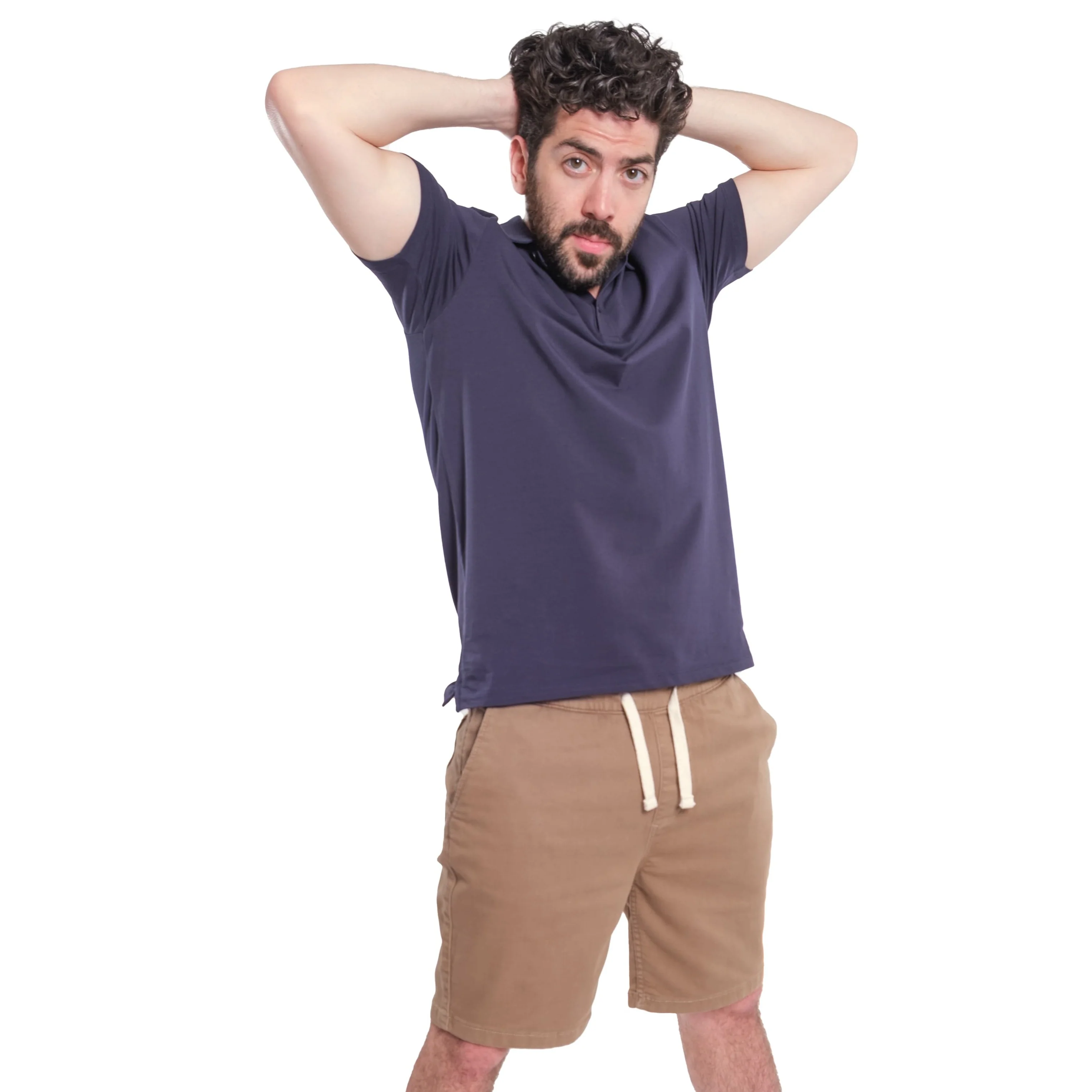Organic Polo Shirt 3 Pack / Navy - Image 3