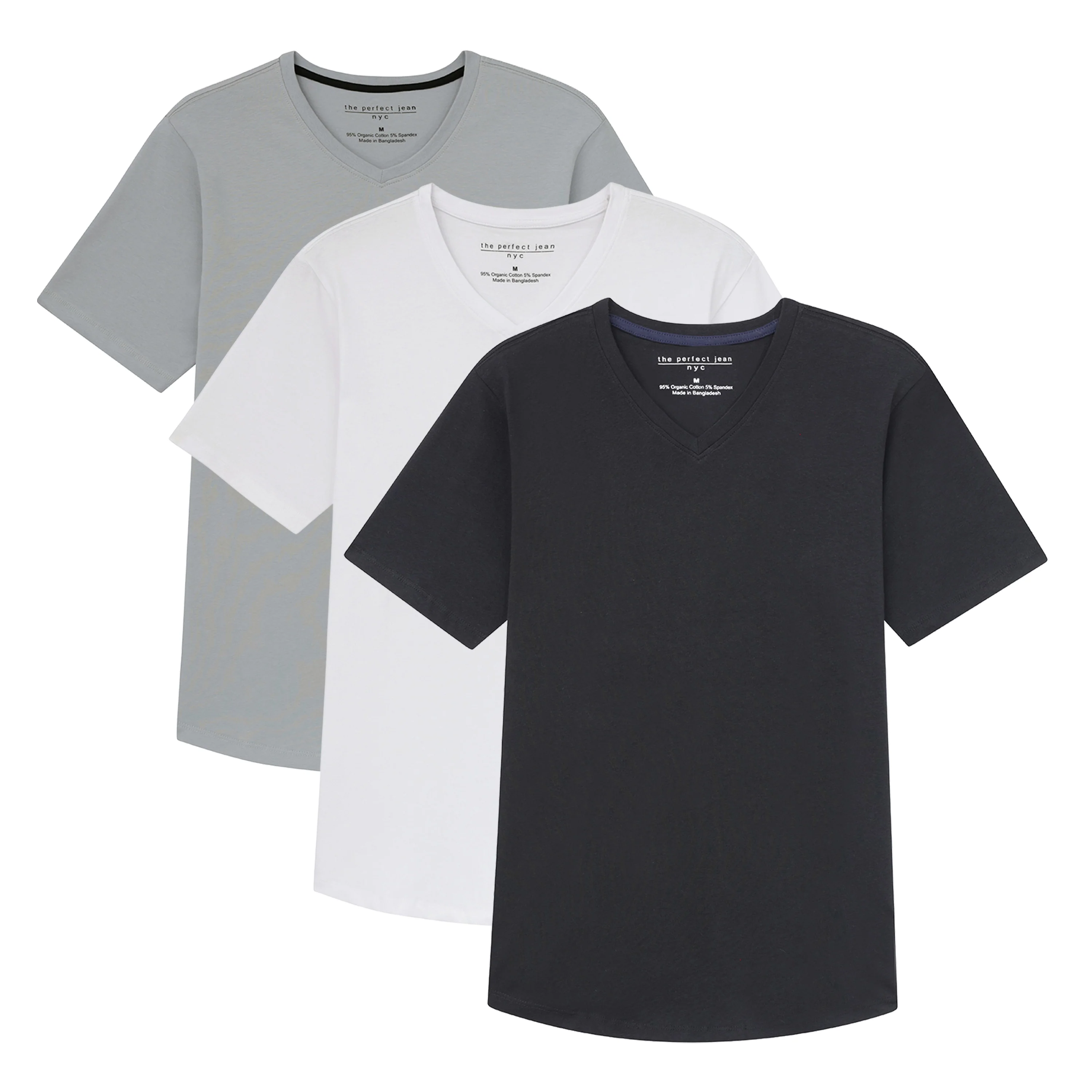 Organic Slim Fit V-Neck 3 Pack - Image 8
