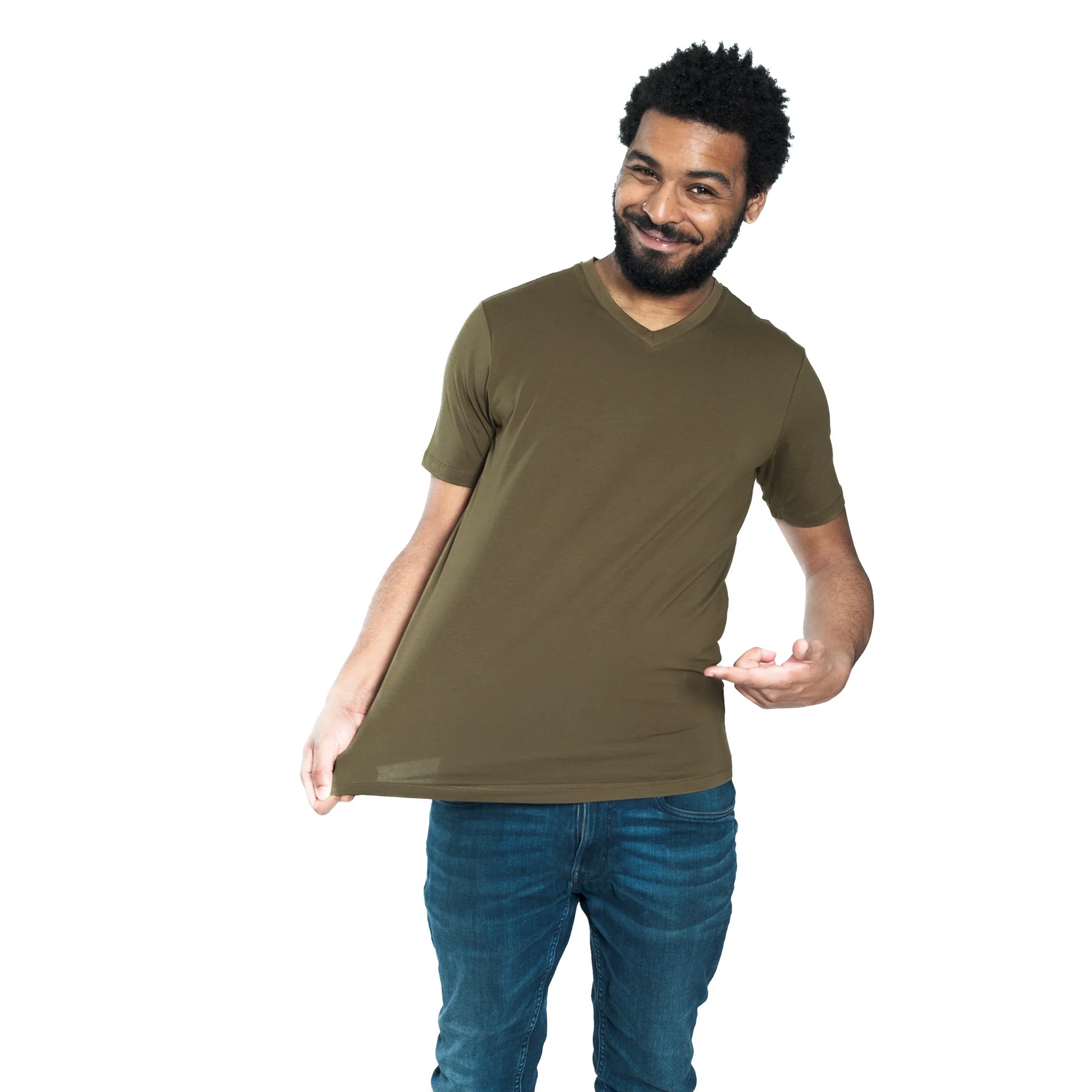 Organic V-Neck T-Shirt 3 Pack / Urban Expedition - Image 4