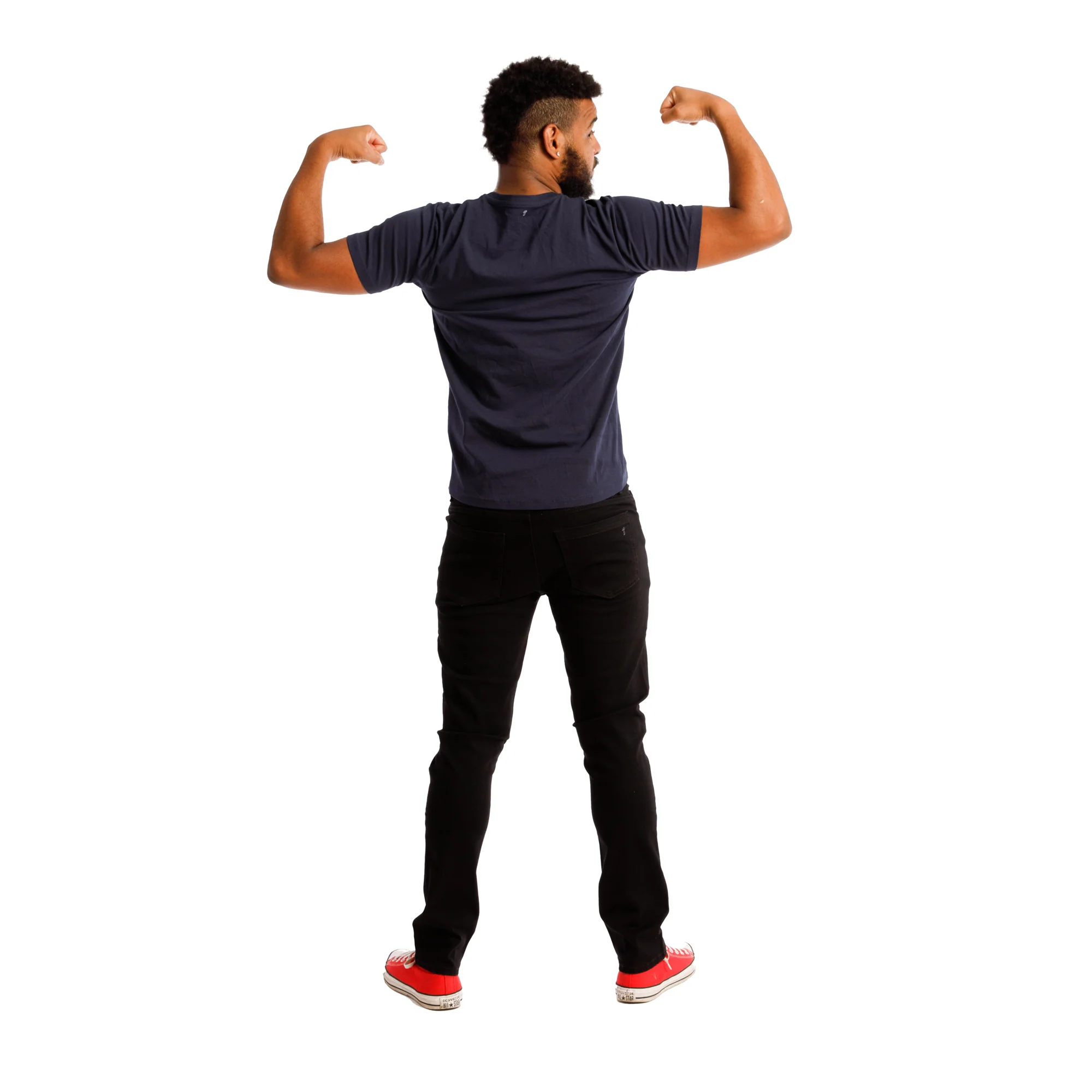 Organic V-Neck T-Shirt 6 Pack / Navy - Image 5